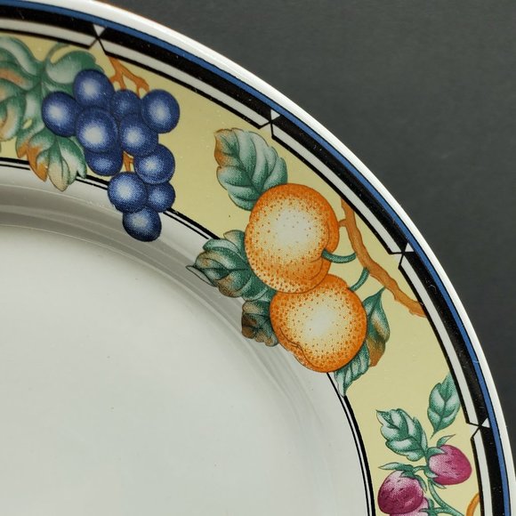 Oneida Select Collection Orchard Salad Plates Dessert Bread Plates Fruit Pattern - Picture 3 of 6